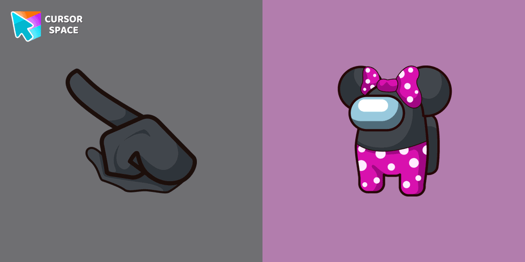 Among Us Minnie Mouse Character cursor cursor pack